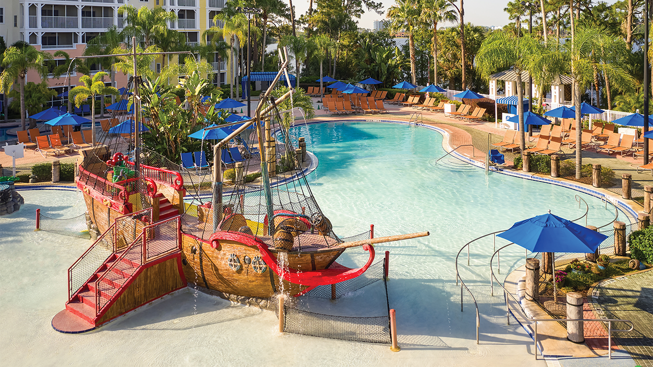 Shipwreck Landing Pool - Aerial